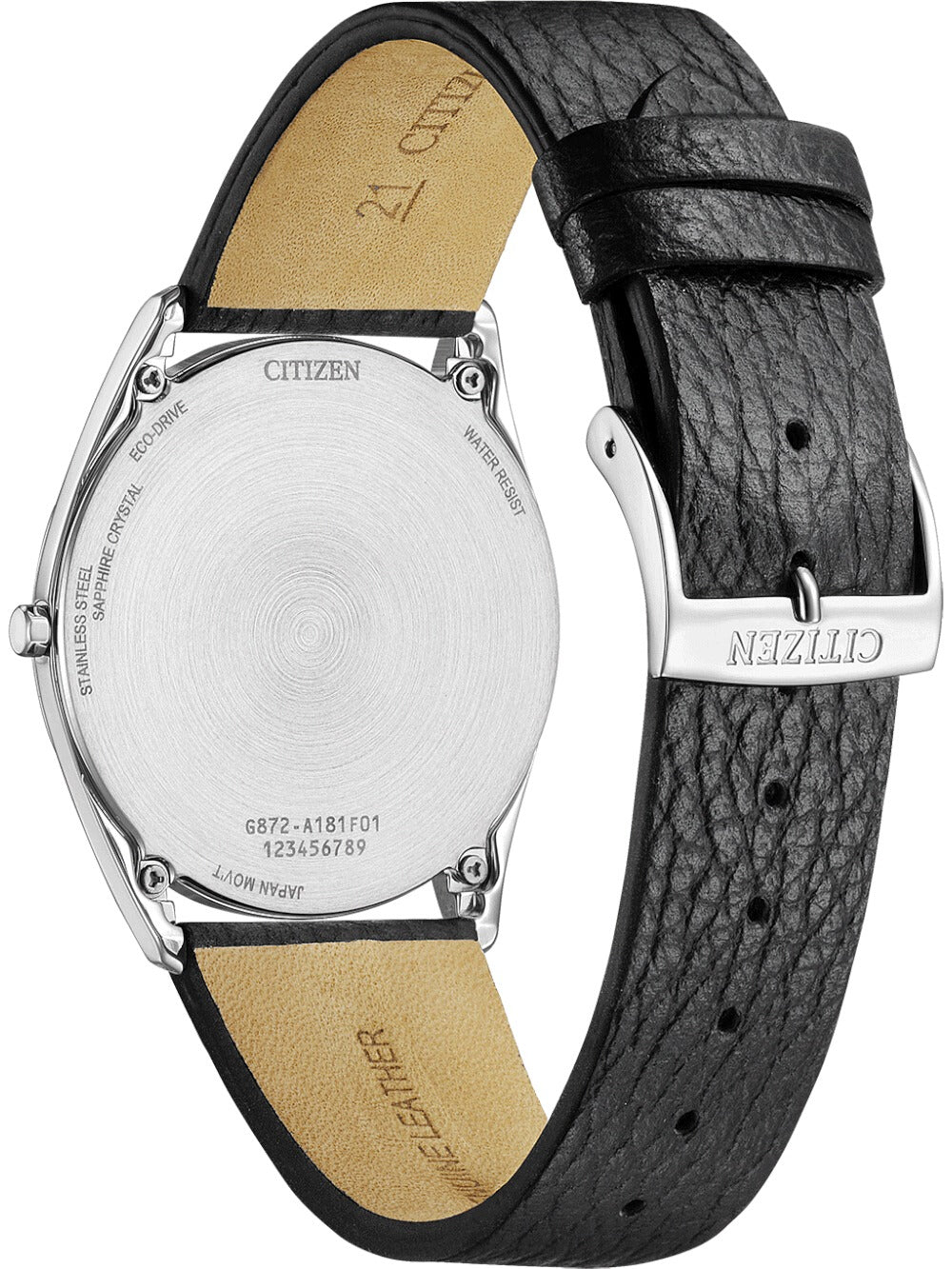 CITIZEN SURATTO ULTRA-SLIM AR3120-16A Analoguhr Armbanduhr 46 mm ansicht-2