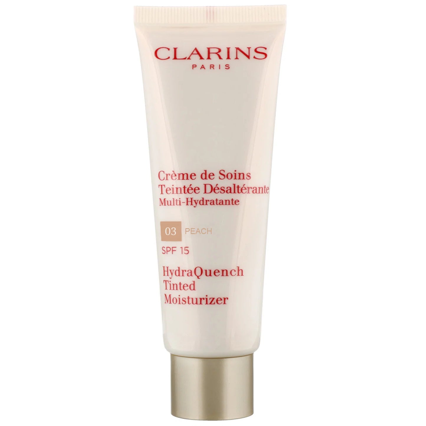 Clarins, Hydraquench, Hydratisierend, Creme-Grundierung, 03, Pfirsich, SPF 15, 50 ml *Tester