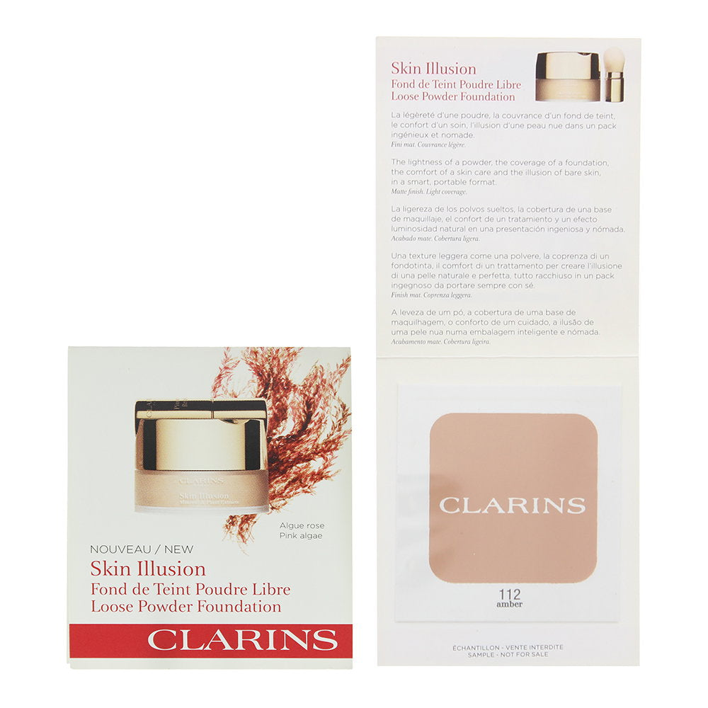 Clarins Clarins, Skin Illusion, Loses Puder-Make-up, 112, Bernstein, *Muster Sample