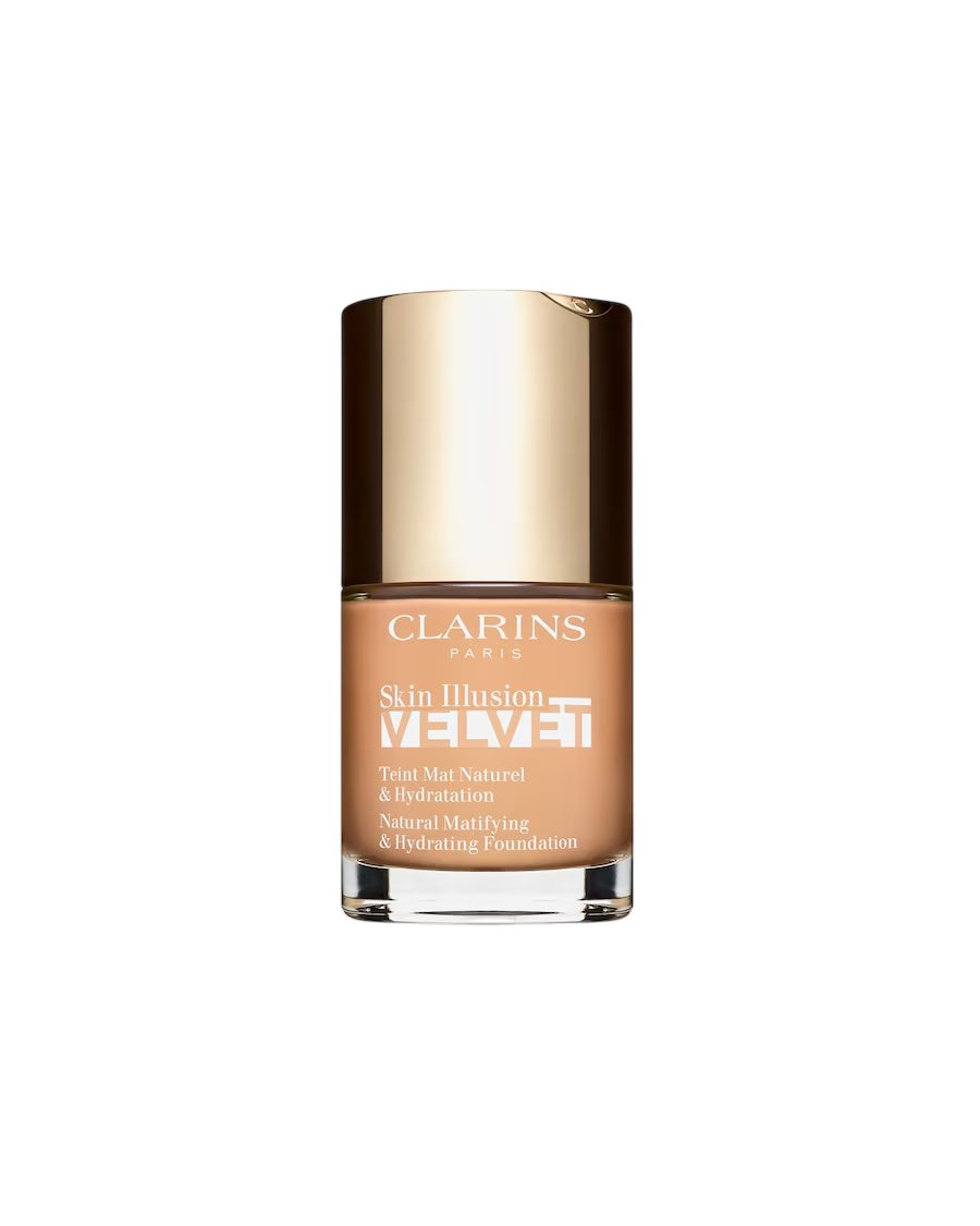 Clarins Clarins, Skin Illusion Velvet Foundation, Matt, Flüssige Grundierung, 107C, Beige, 30 ml Regular