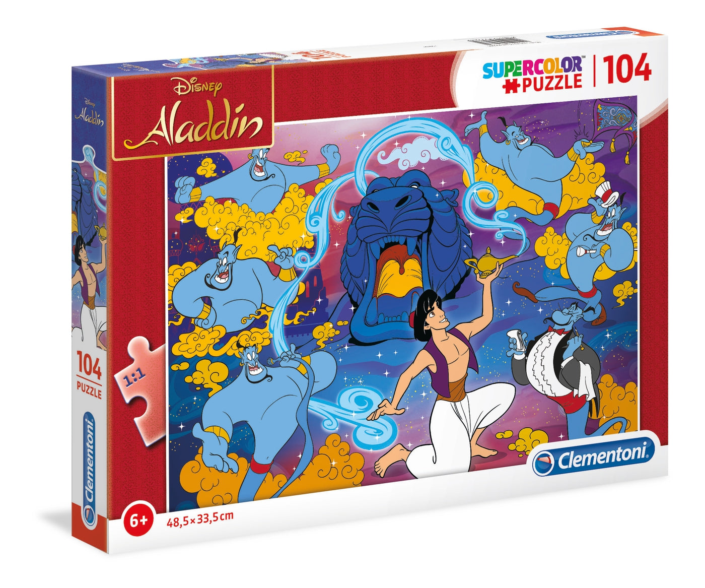 Clementoni Clementoni SuperColor Aladdin Puzzle 104 Teile für Kinder ab 6 Jahren Unisex Spielzeug / Kreatives Spielzeug 