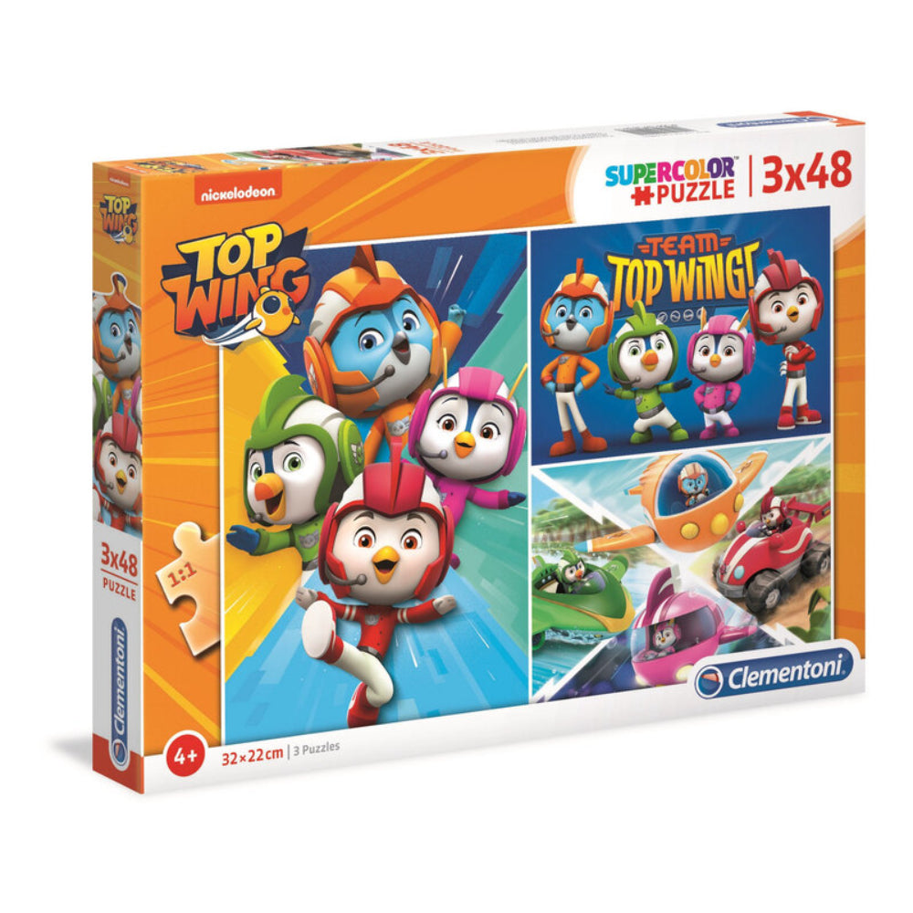 Clementoni Clementoni Set Trio Top Wings Puzzle 3x48 Teile für Jungen ab 4 Jahren Spielzeug / Kreatives Spielzeug / Puzz