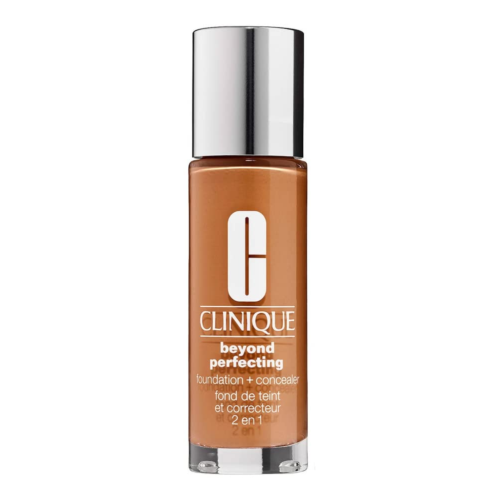 Clinique Clinique, Beyond Perfecting, Parabenfrei, Mattes Finish, Flüssige Grundierung & Concealer 2-in-1, 23, Ingwer, 30 ml 