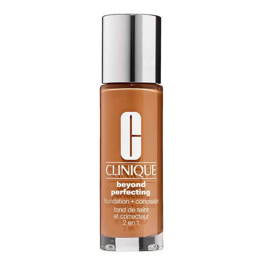 Clinique Clinique, Beyond Perfecting, Parabenfrei, Mattes Finish, Flüssige Grundierung & Concealer 2-in-1, 23, Ingwer, 30 ml 
