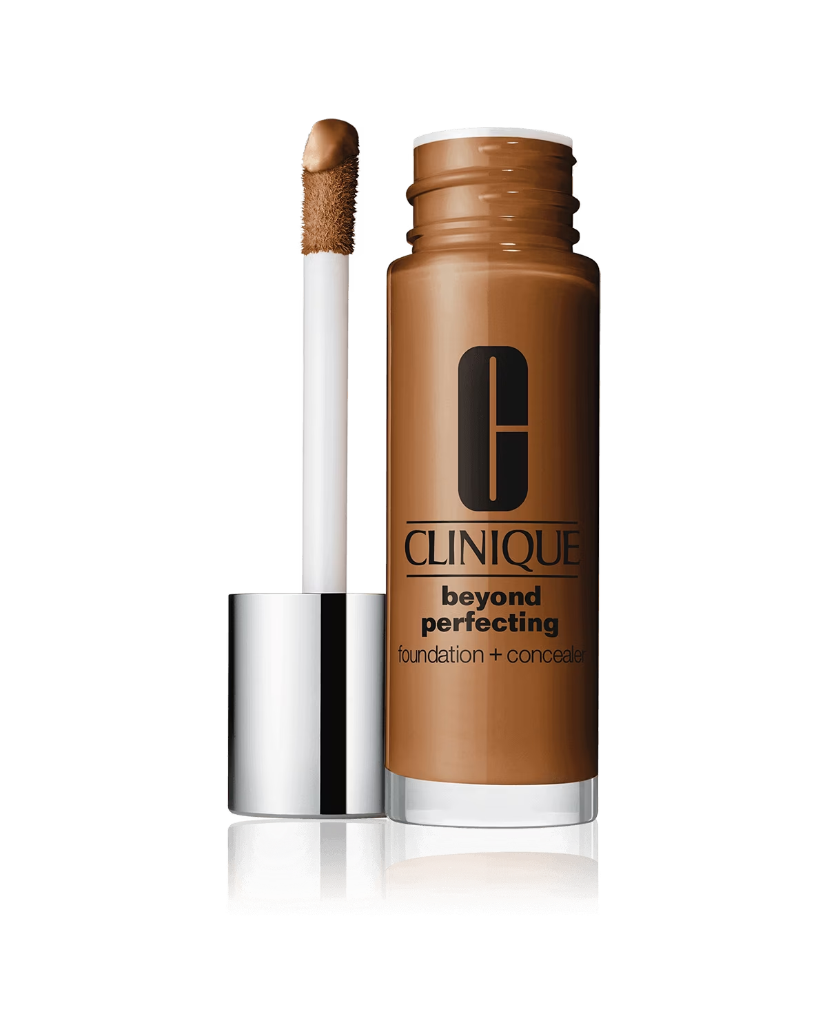 Clinique, Beyond Perfecting, Parabenfrei, Mattes Finish, Flüssige Grundierung & Concealer 2-in-1, 28, Gewürznelke, 30 ml