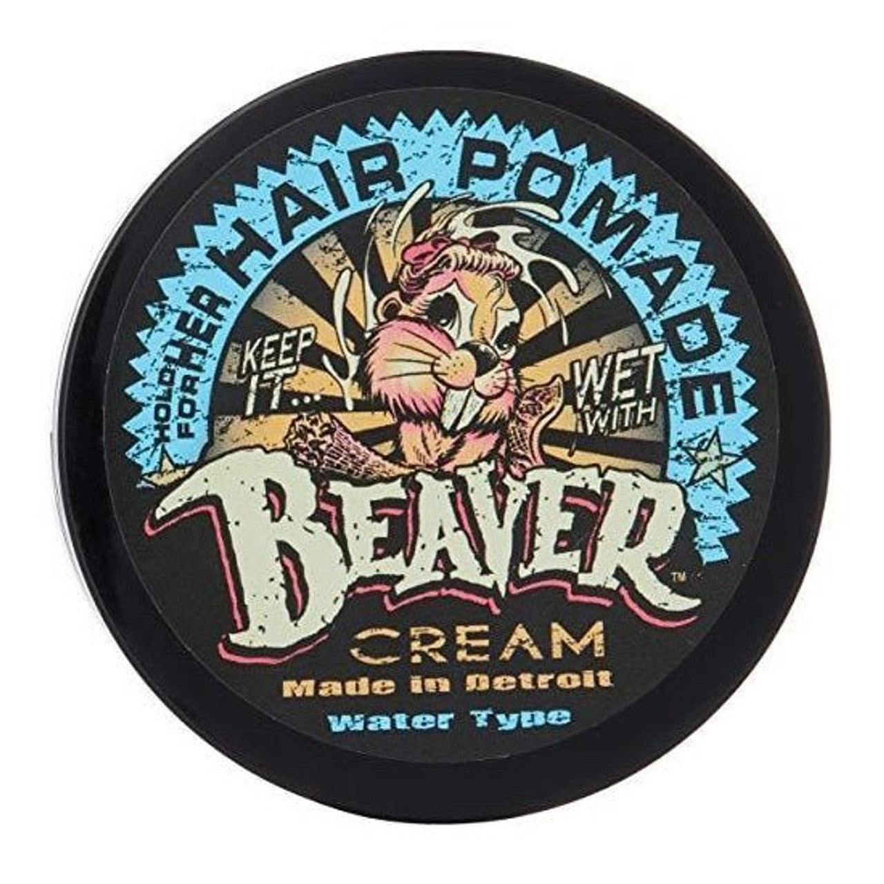 Cock Grease Cock Grease, Beaver Cream Water Type, Haarstyling-Pomade, Glanzfinish, Leichter bis mittlerer Halt, 110 g Regular