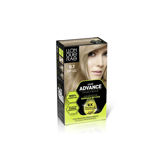 LLONGUERAS LLONGUERAS Color Advance 9,1 Rubio Claro Ceniza Haarfarbe 1 Stück Kosmetik