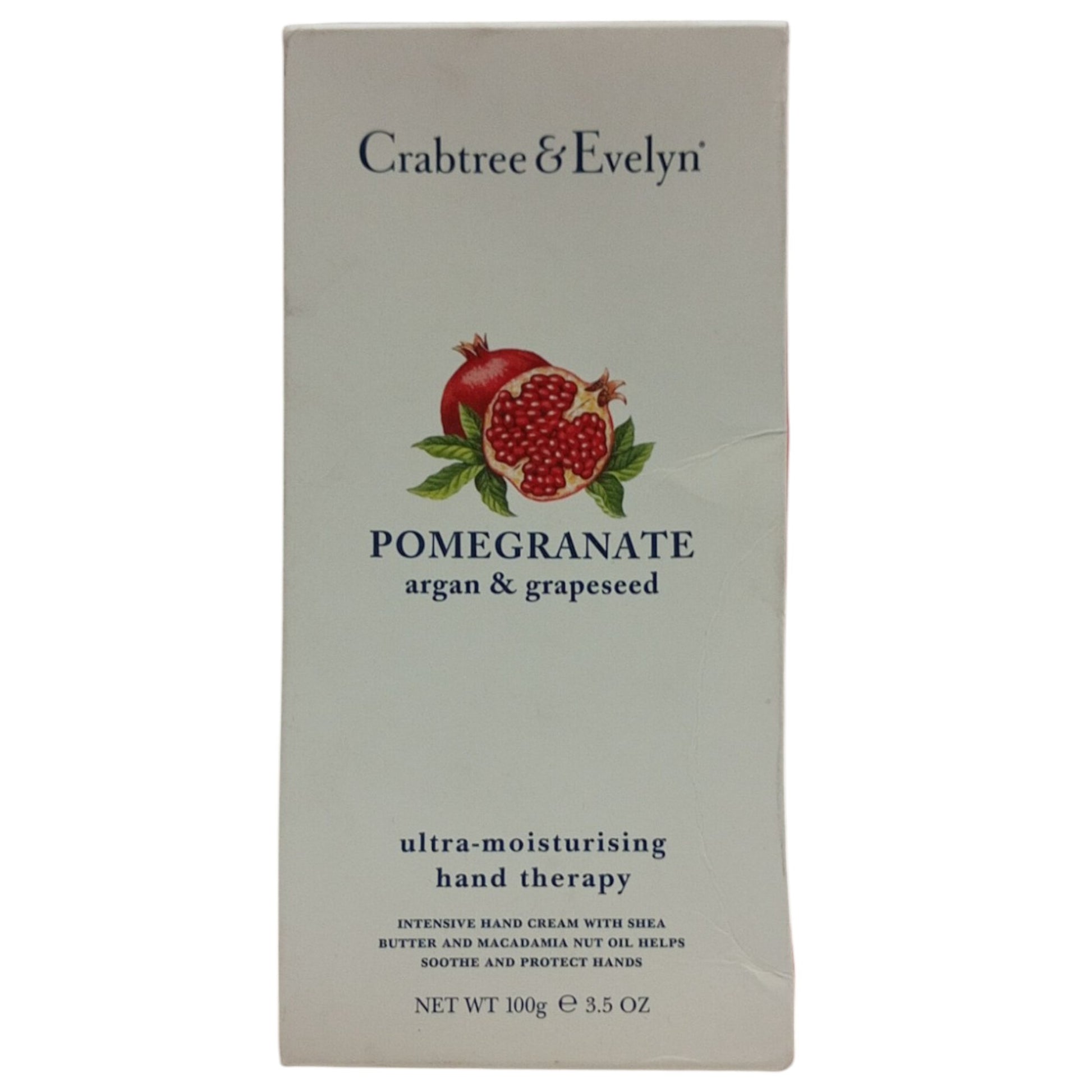 Crabtree & Evelyn Crabtree & Evelyn, Pomegranate, Argan & Grapeseed, Ultra-feuchtigkeitsspendend, Handcreme, 100 g *Tester