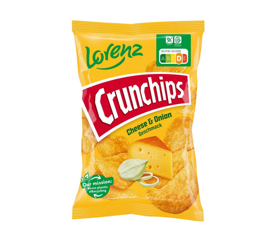 Crunchips Cheese & Onion 150g Kartoffel-Chips mit Käse- und Zwiebel-Geschmack