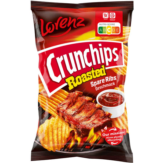 crunchips Roasted Spare Ribs geriffelte Chips 110g Snack