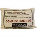CUSCINI LETTERARI Copricuscino in Juta lavata / Cotton pillow case COME IN! - Size 38x25cm SLEEP-C-08 Accessoires ansicht-2
