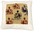 CUSCINI LETTERARI Copricuscino in Juta lavata / Cotton pillow case e Juta lavata MORS AUT GLORIA - Size 40x40cm LATINORUM-JC-12 Accessoires ansicht-2