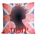 CUSCINI LETTERARI Copricuscino in Juta lavata / Cotton pillow case JUMP - Size 40x40cm UNIONJACK-C-01 Accessoires ansicht-2