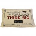CUSCINI LETTERARI Copricuscino in Juta lavata / Cotton pillow case THINK BIG - Size 38x25cm SLEEP-C-07 Accessoires ansicht-2