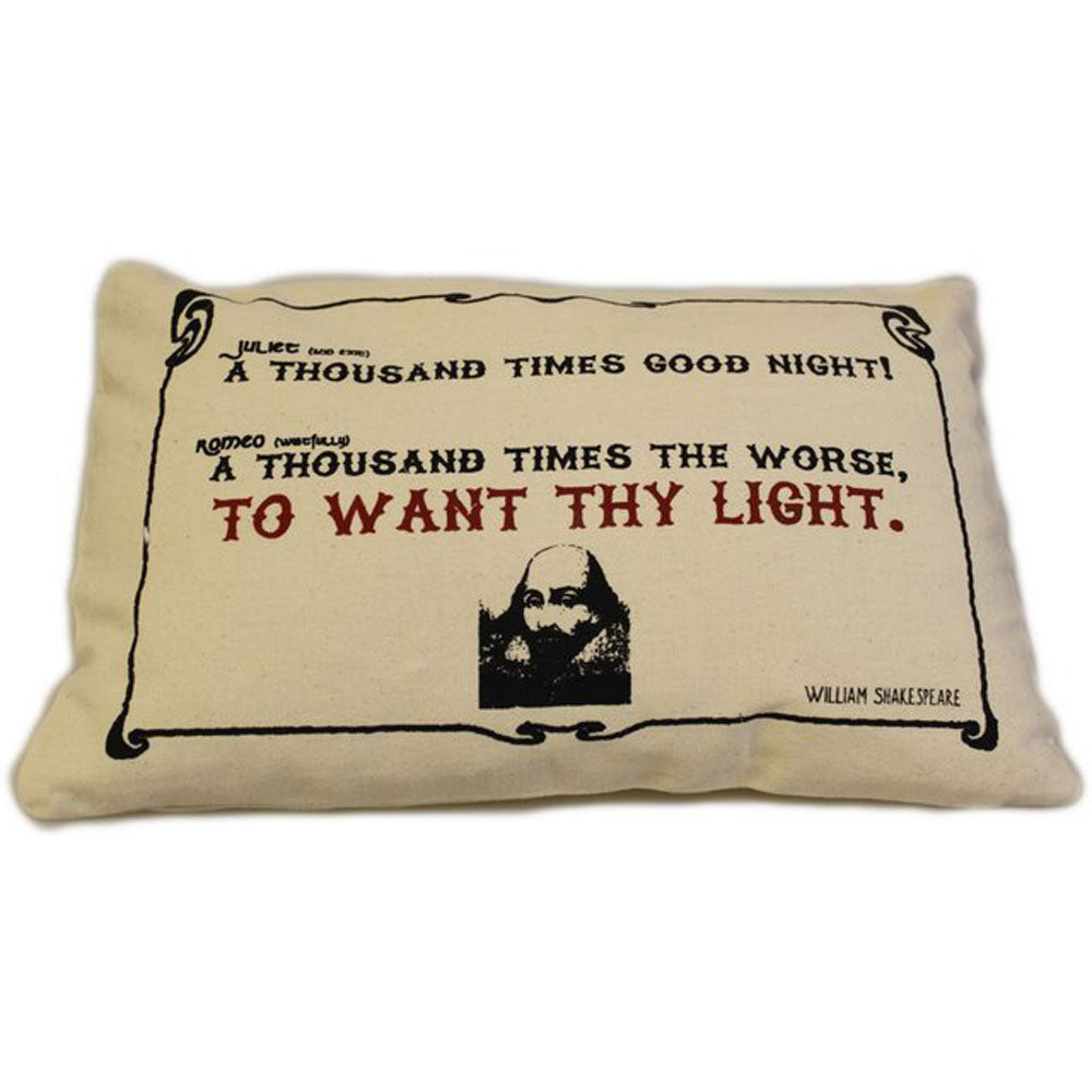 CUSCINI LETTERARI Copricuscino in Juta lavata / Cotton pillow case WANT THY LIGHT - Size 38x25cm SLEEP-C-09 Accessoires