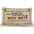 CUSCINI LETTERARI Copricuscino in Juta lavata / Cotton pillow case WHY NOT - Size 38x25cm SLEEP-C-05 Accessoires ansicht-2