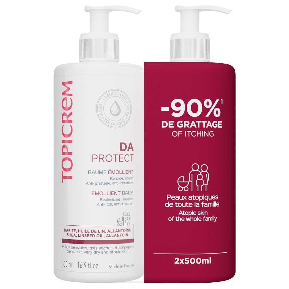 DA emollient balm pack 2 x 500 ml