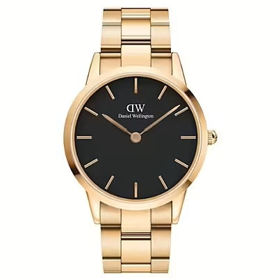 DANIEL WELLINGTON ICONIC LINK DW00100344 Only Time Armbanduhr 40 mm Gold