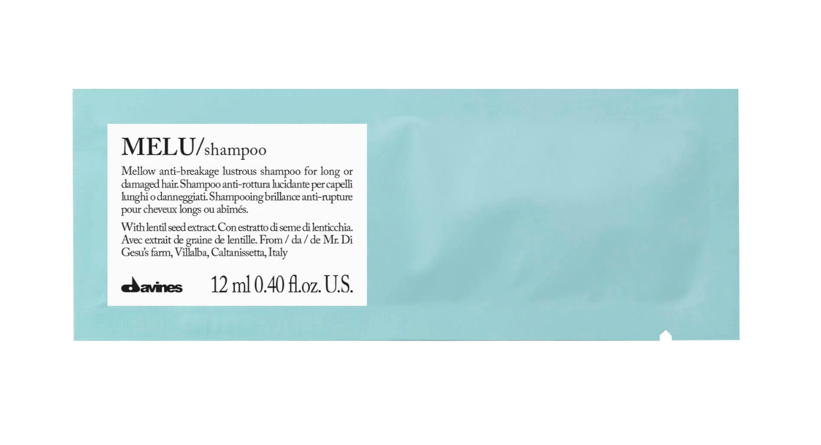 Davines Setzen, Davines, Melu, Haarshampoo, Anti-Haarbruch, 12 stk, 12 ml Regular