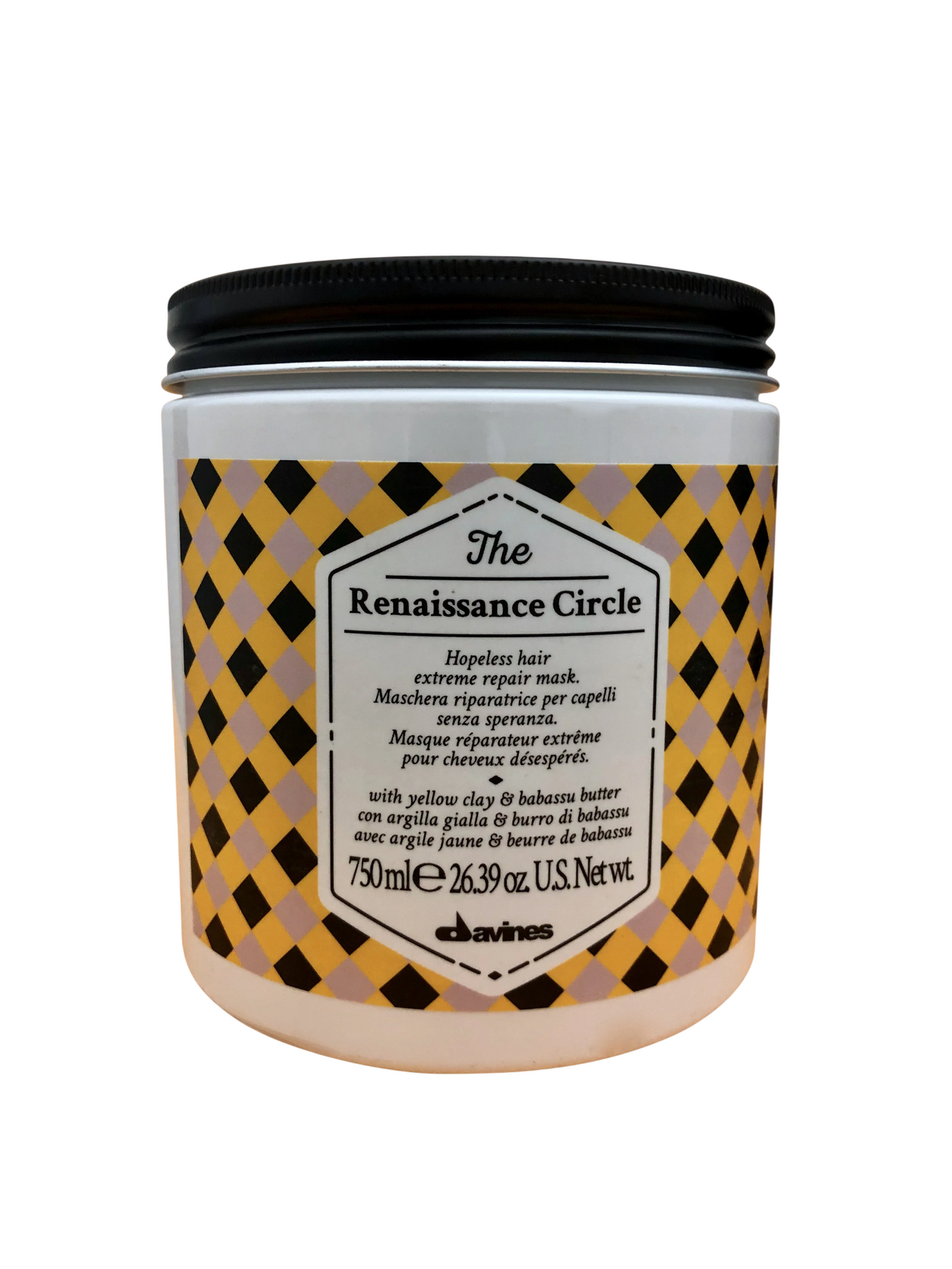 Davines Davines, The Renaissance Circle, Haarbehandlungs-Crememaske, Reparatur, 750 ml Regular