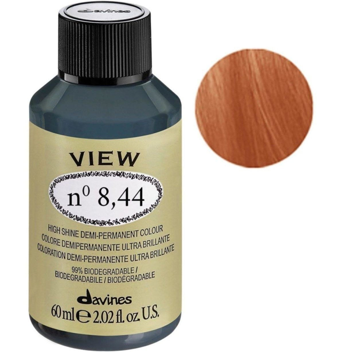 Davines Davines, View, Demi-permanente Haarfarbe, 8.44 , 60 ml Regular