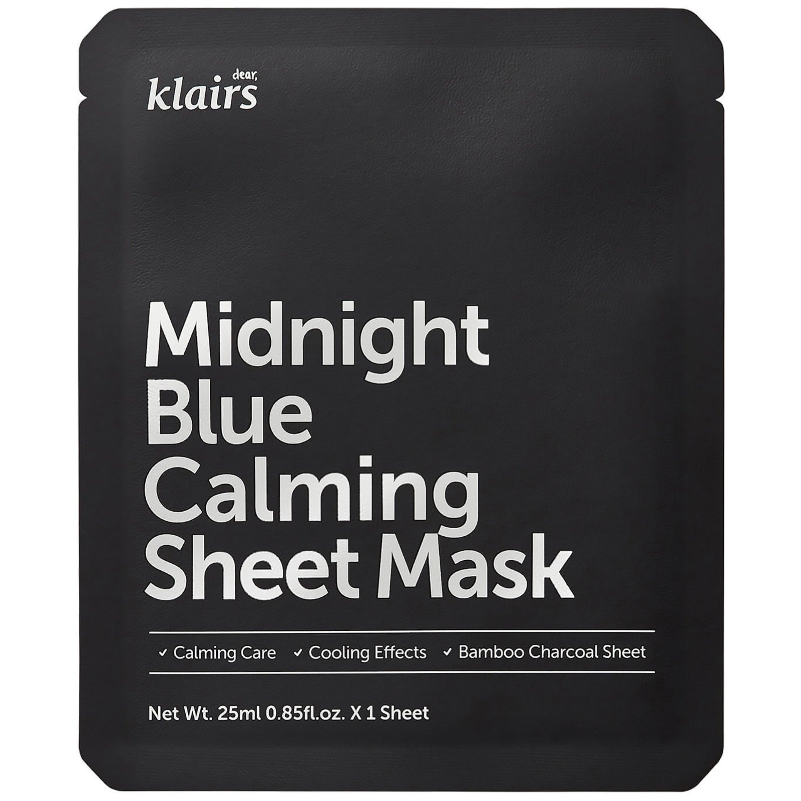 Dear Klairs Dear Klairs, Midnight Blue, Beruhigend & kühlend, Gesichtsmaske, Für das Gesicht, 25 ml Regular