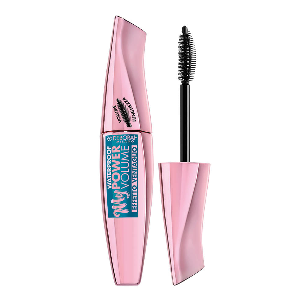 Deborah Deborah, My Power, Wasserdicht, Volumenverstärkend, Wimperntusche, Schwarz, 14 ml Regular