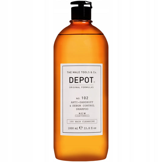 Depot Depot, 100 Hair Cleansing No. 102 Clear Formula, Botanischer Komplex, Haarshampoo, Anti-Schuppen & Sebumkontrolle, 1000