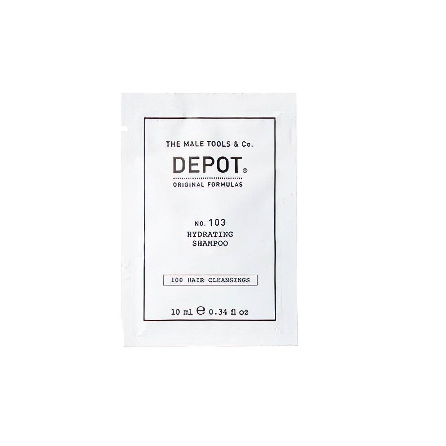 Depot 100 Hair Cleansing No. 103 – Hydratisierendes Haarshampoo mit Provitamin B5, 10 ml