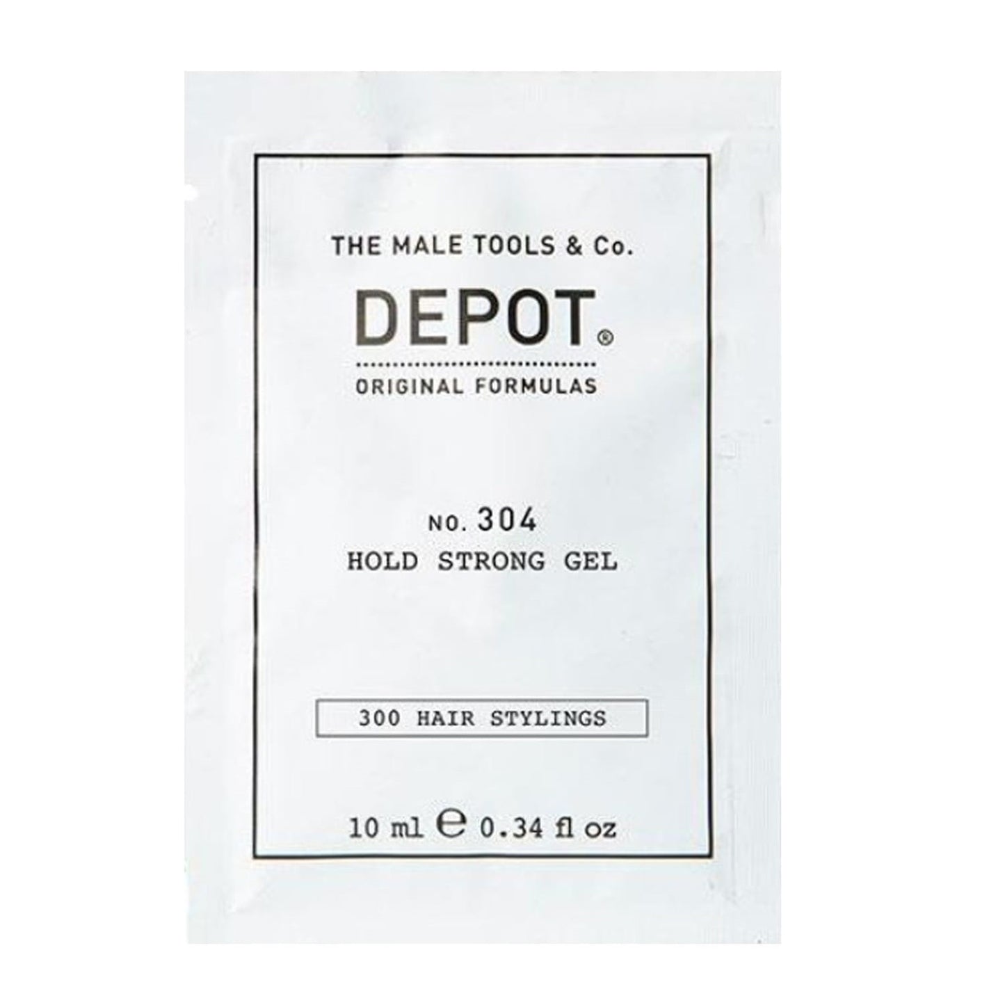Depot Depot, 300 Hair Stylings No. 304, Botanisch, Haarstyling-Gel, Zum Stylen, Fester Halt, 10 ml Regular