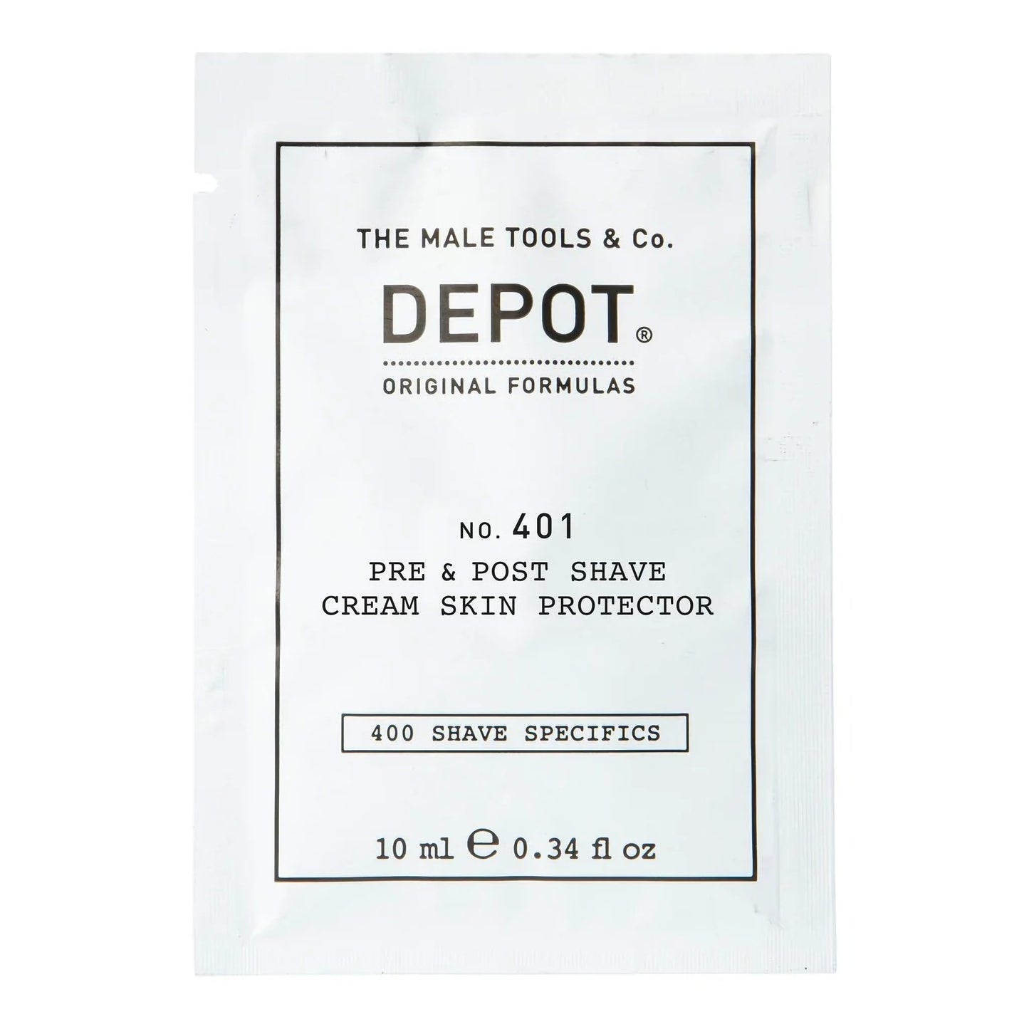 Depot Depot 400 Shave Specifics No. 401 Beruhigende Rasiercreme vor und nach der Rasur 10 ml