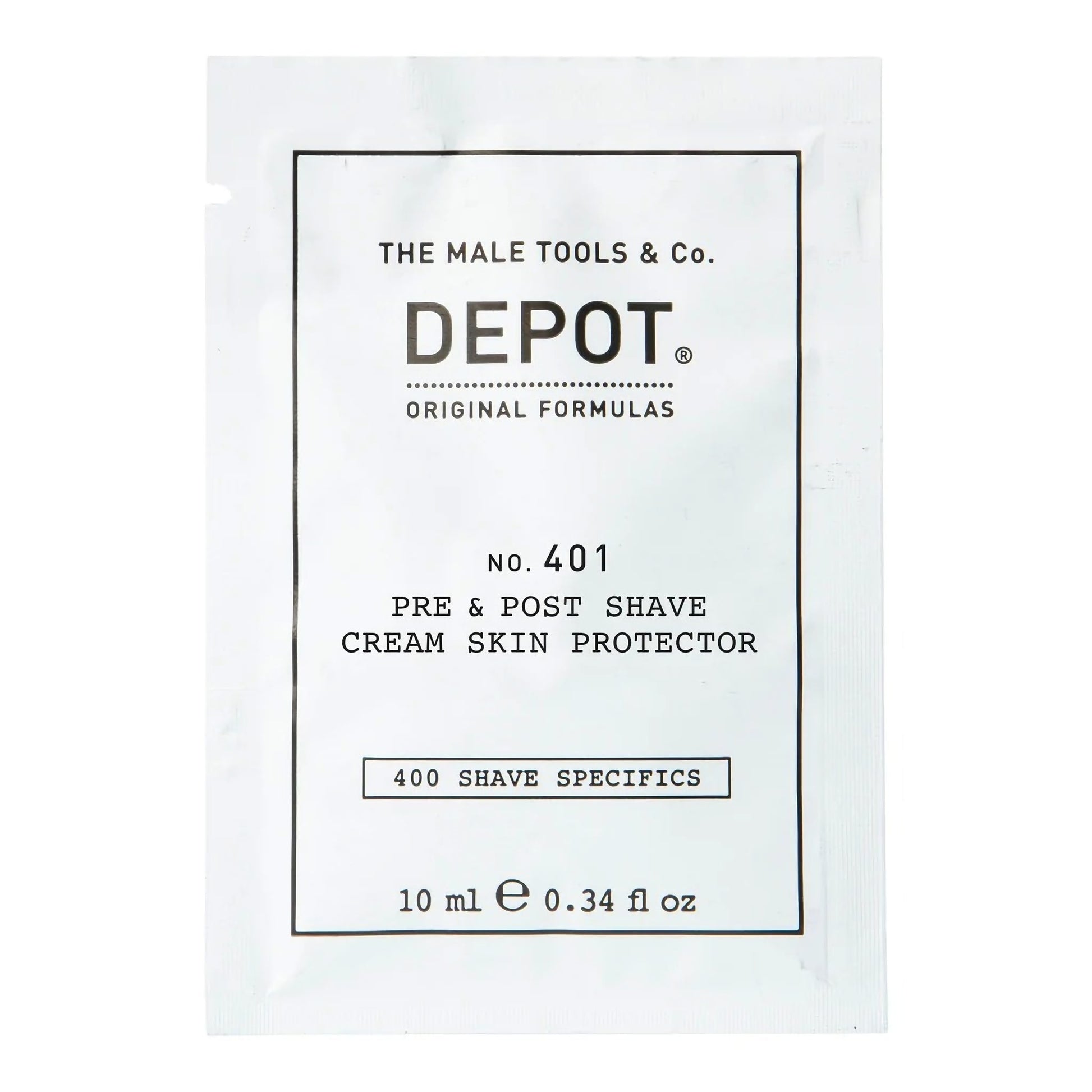 Depot Depot 400 Shave Specifics No. 401 Beruhigende Rasiercreme vor und nach der Rasur 10 ml