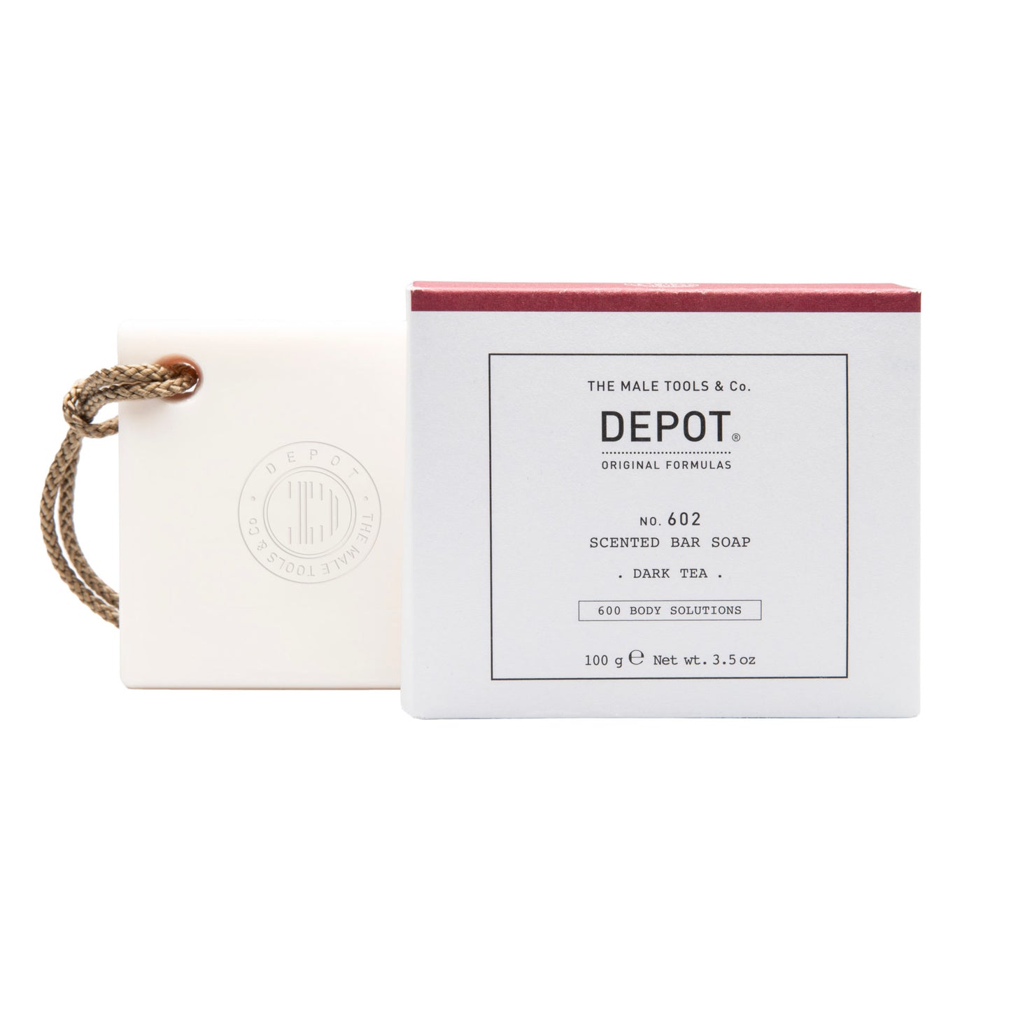 Depot, 600 Body Solutions No. 602, Botanischer Komplex, Reinigung, Dunkler Tee, Duftende Seifenstück, Aromatische Noten, 100 g