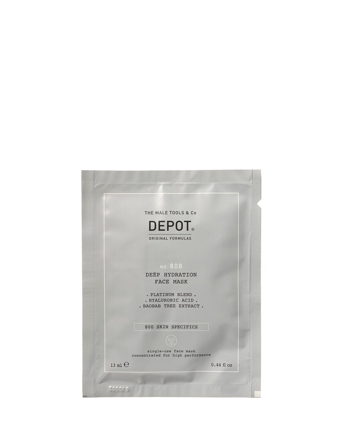 Depot Depot, 800 Skin Specifics No. 808, Hyaluronsäure, Tief hydratisierend/Beruhigend und revitalisierend, Gesichtsmaske, Fü