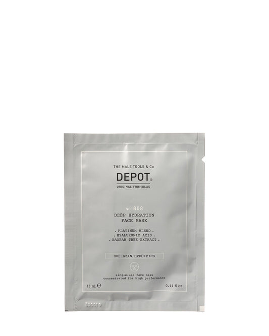Depot Depot, 800 Skin Specifics No. 808, Hyaluronsäure, Tief hydratisierend/Beruhigend und revitalisierend, Gesichtsmaske, Fü