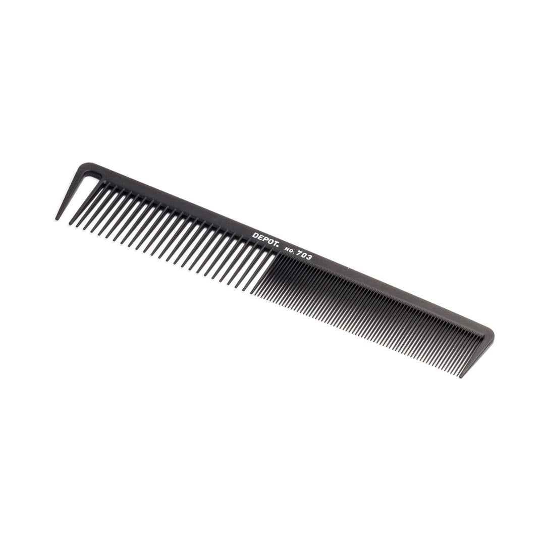 Depot Depot, Accessories No. 703 Carbon, Plastik-Haarkamm, Schwarz Regular