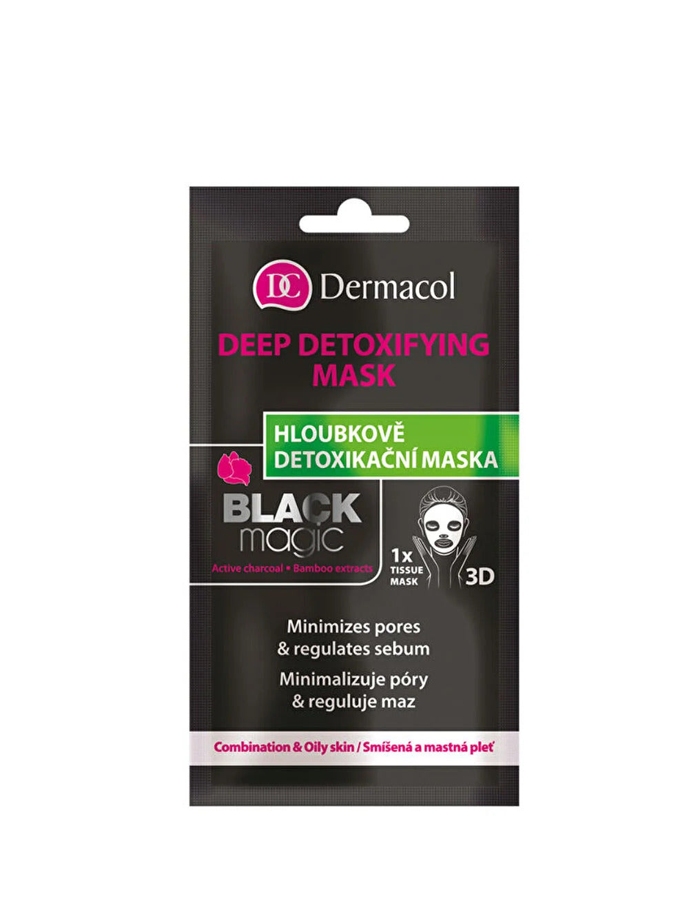 Dermacol Dermacol, Black Magic, Aktivkohle, Entgiftend, Gesichtsmaske, Für das Gesicht, 15 ml *Tester