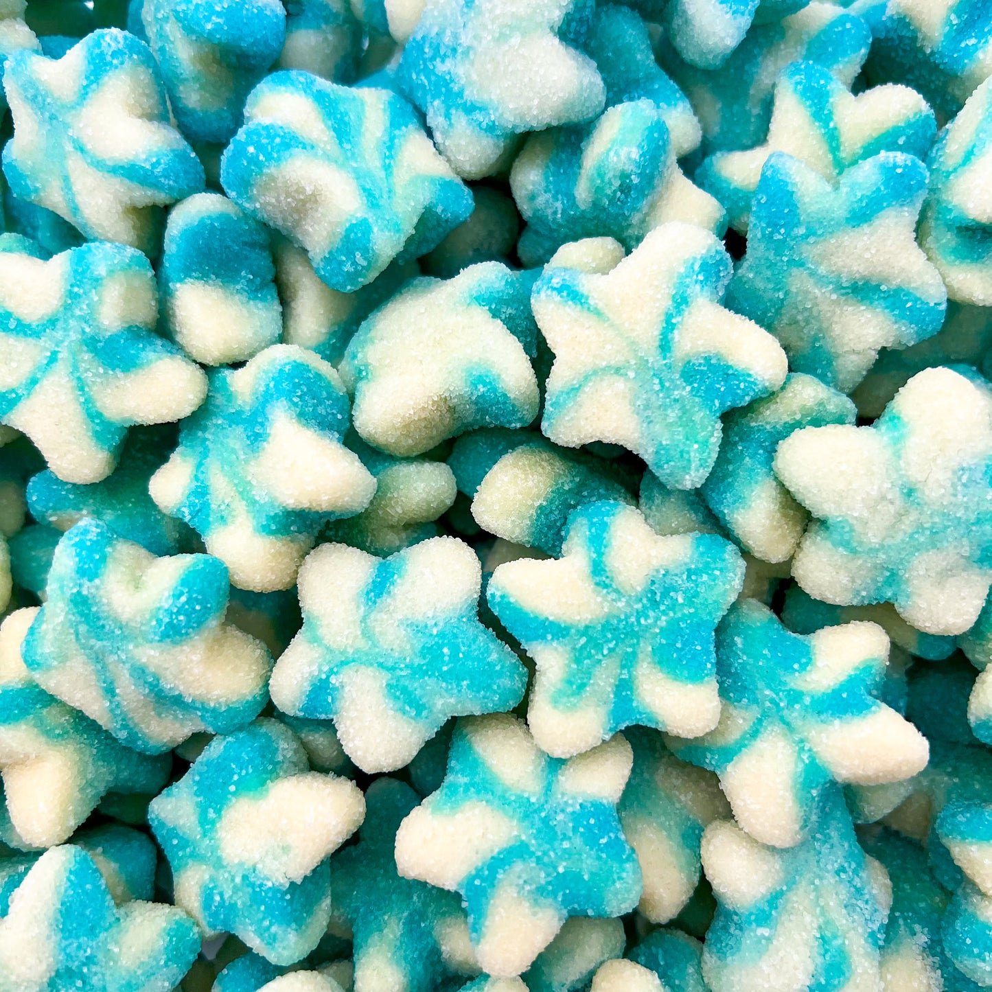 Dulceplus Sugared Blue Twist Stars 100g