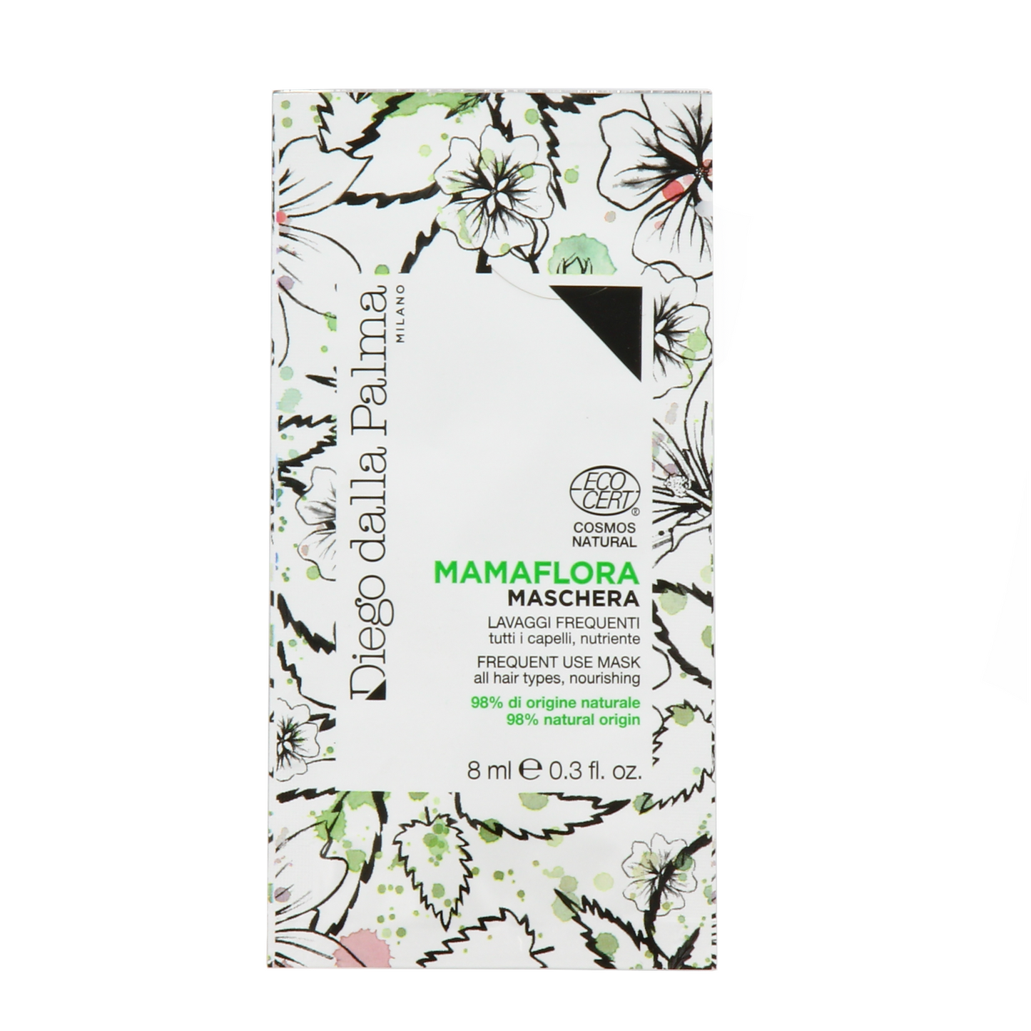 Setzen, Diego Dalla Palma, Mama Flora, Silikonfrei, Haarbehandlungs-Crememaske, Zur Nahrung, 15 stk, 8 ml