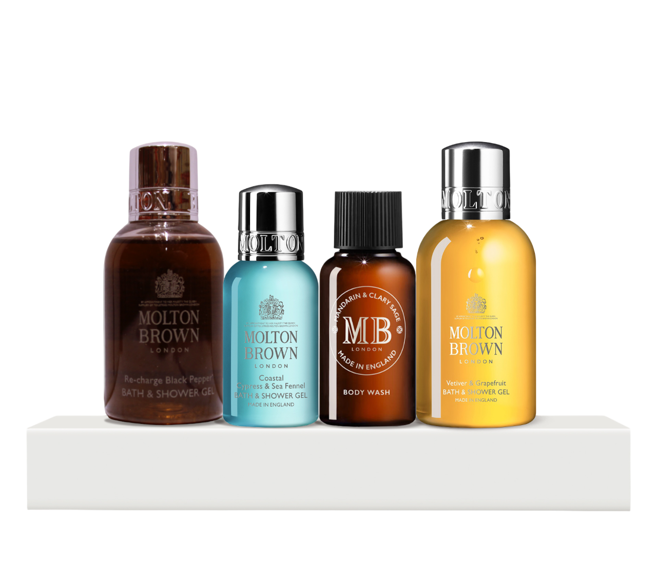 Molton Brown Haarpflegeset Discovery Collection Set Molton Brown: Black Peppercorn, Shower Gel, 50 ml + Coastal Cypress & Sea