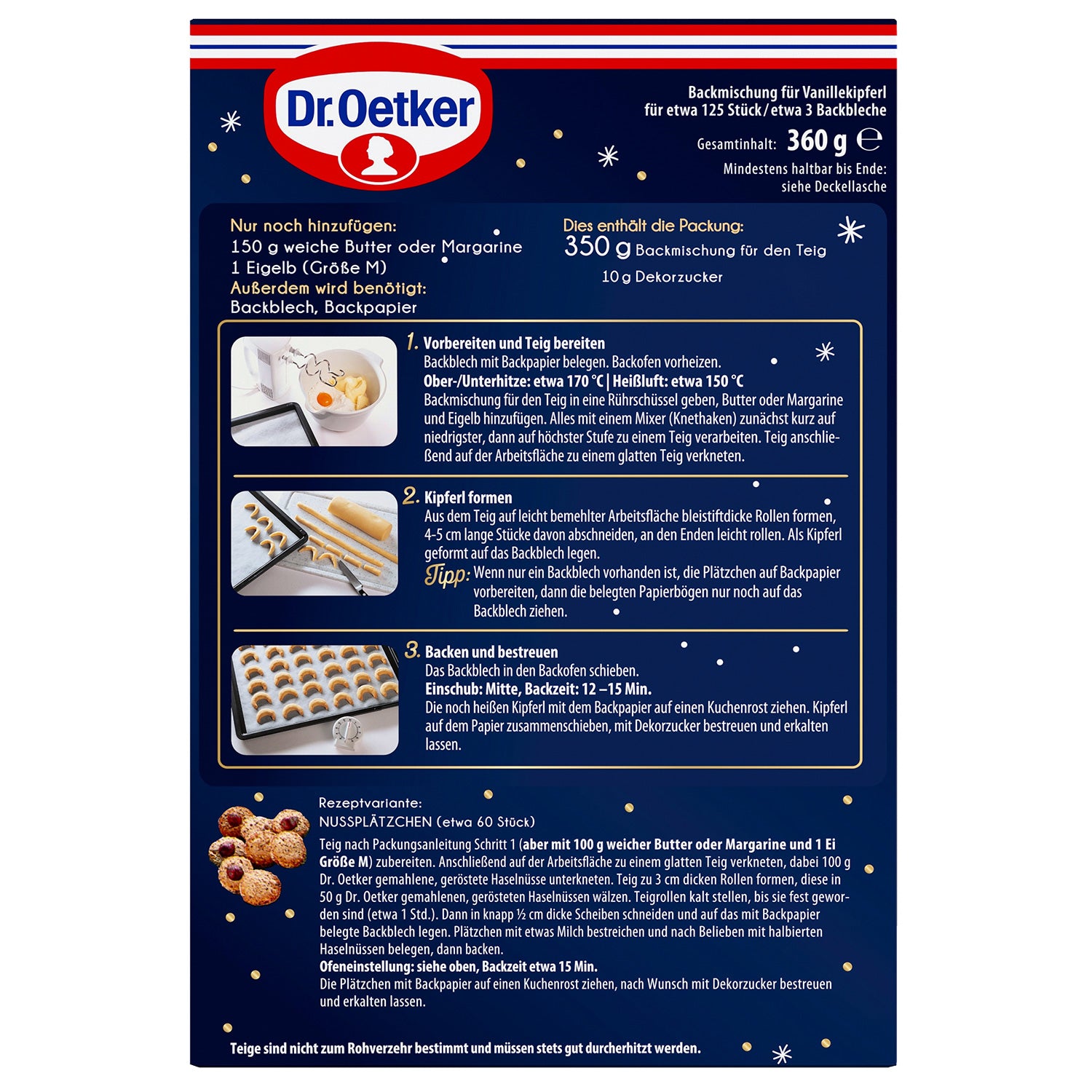 Dr Oetker Backmischung Vanillekipferl - Candyshop.ch