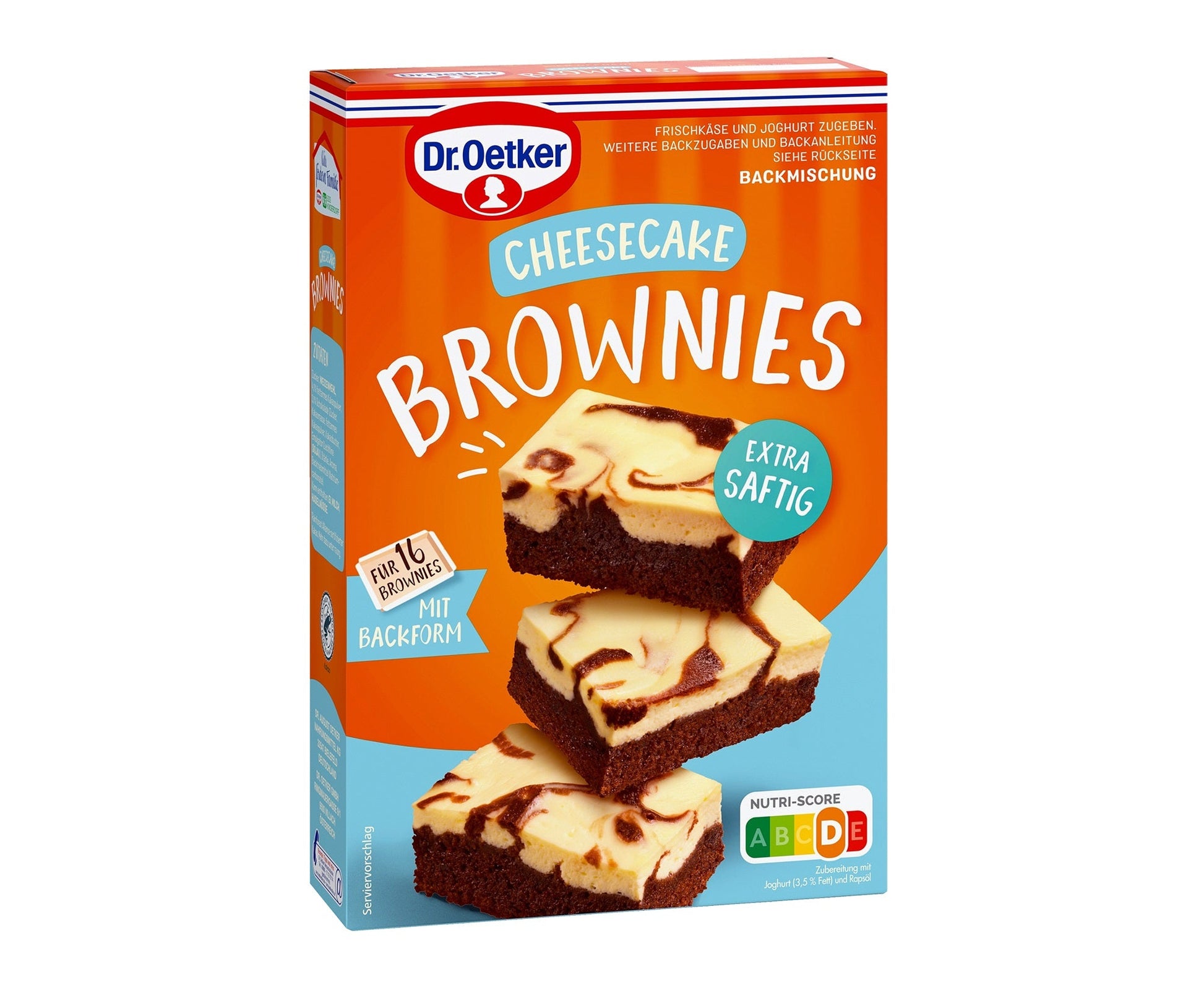 Dr Oetker Cheesecake Brownies Backmischung - Candyshop.ch