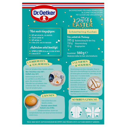 Dr Oetker Easter Schmetterling Kuchen Backmischung - Candyshop.ch