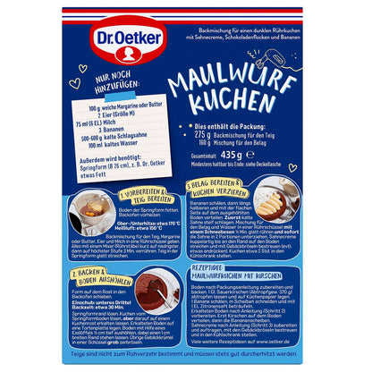 Dr Oetker Maulwurf Kuchen Backmischung 435g - Candyshop.ch