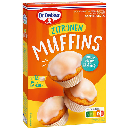 Dr. Oetker Backmischung Muffins Zitrone 455g - Candyshop.ch