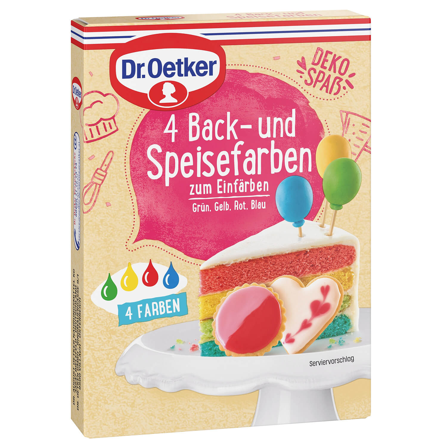 Dr. Oetker 4 Back- und Speisefarben - Candyshop.ch