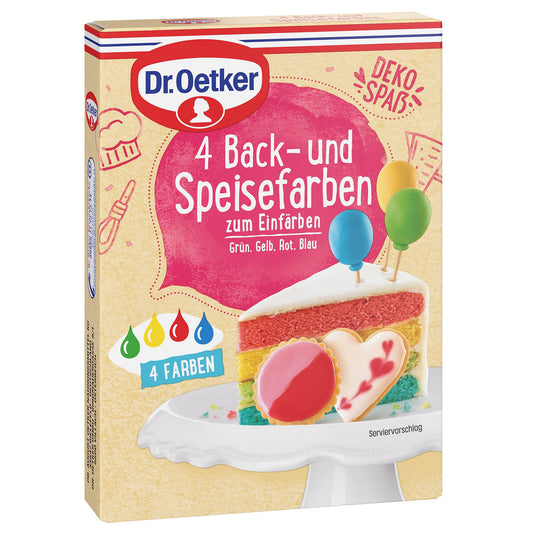 Dr. Oetker 4 Back- und Speisefarben - Candyshop.ch