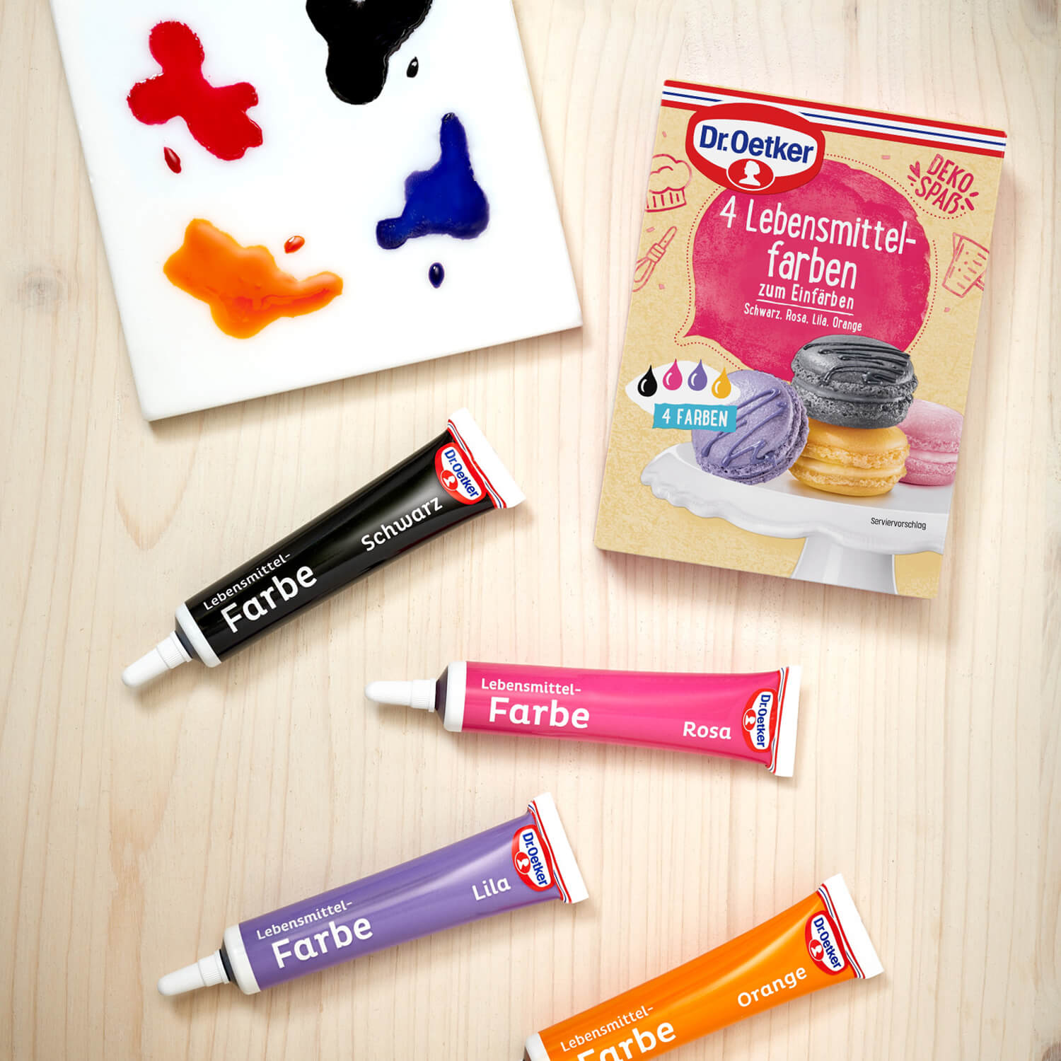 Dr. Oetker 4 Lebensmittelfarben - Candyshop.ch