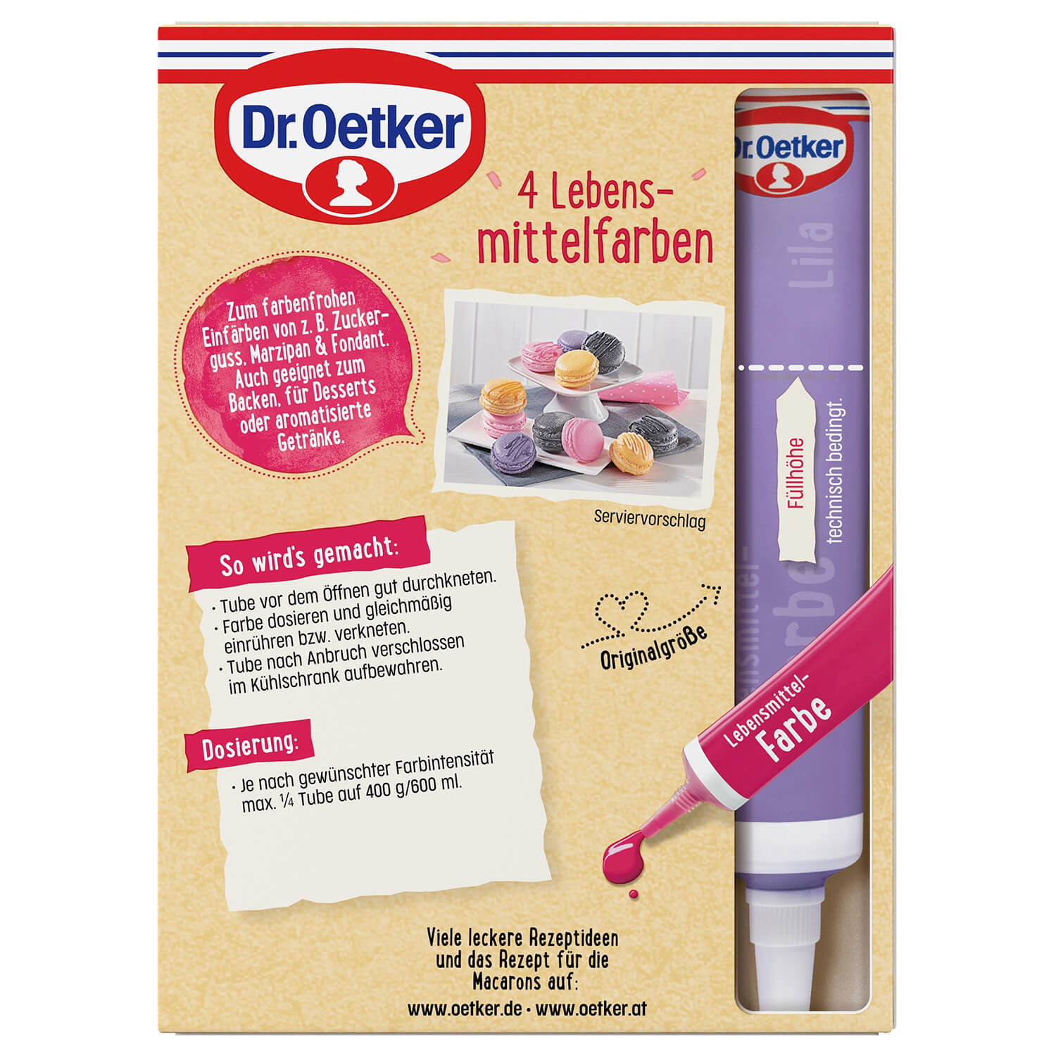 Dr. Oetker 4 Lebensmittelfarben - Candyshop.ch