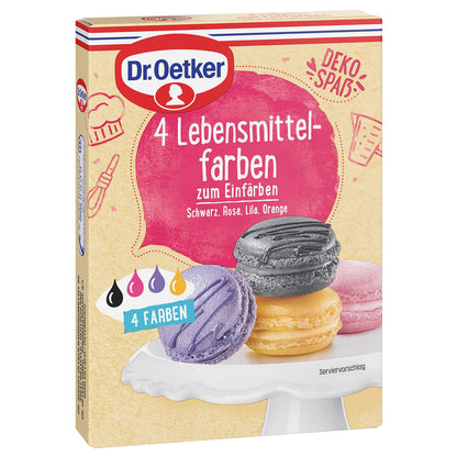 Dr. Oetker 4 Lebensmittelfarben - Candyshop.ch